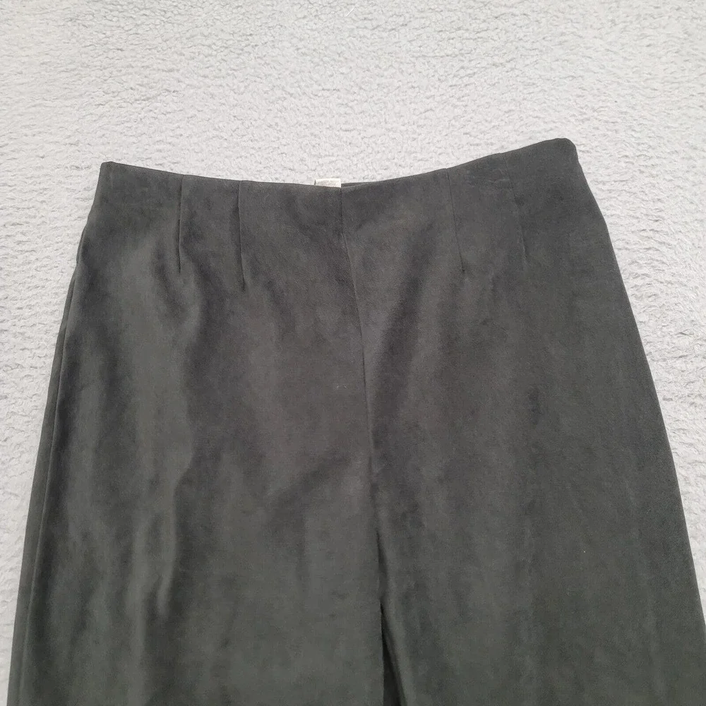 J Jill Pants Womens 8 Black Side Zip Casual Stretch Flat‎ Front Mid Rise